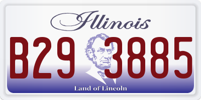 IL license plate B293885