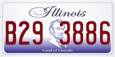 IL license plate B293886