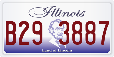 IL license plate B293887