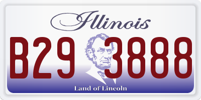 IL license plate B293888