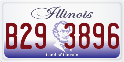 IL license plate B293896
