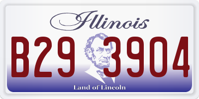 IL license plate B293904
