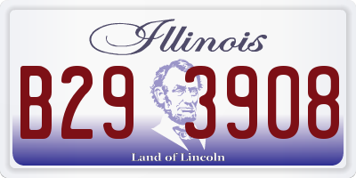 IL license plate B293908