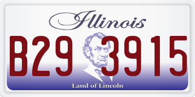 IL license plate B293915