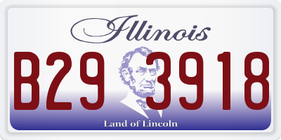 IL license plate B293918
