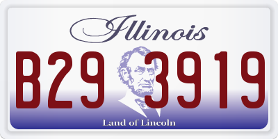 IL license plate B293919