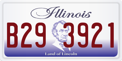 IL license plate B293921