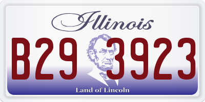 IL license plate B293923