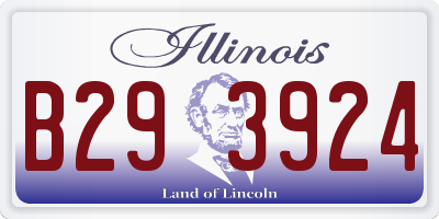 IL license plate B293924