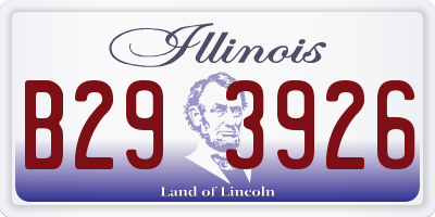 IL license plate B293926