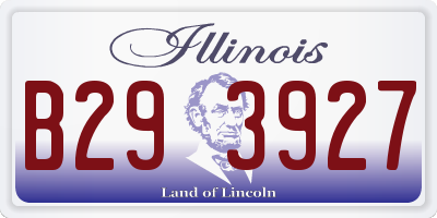 IL license plate B293927