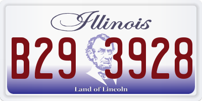 IL license plate B293928