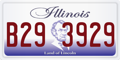 IL license plate B293929
