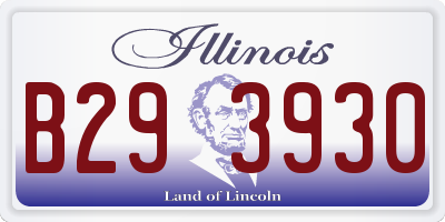 IL license plate B293930