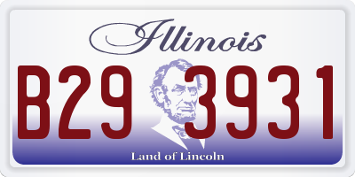 IL license plate B293931