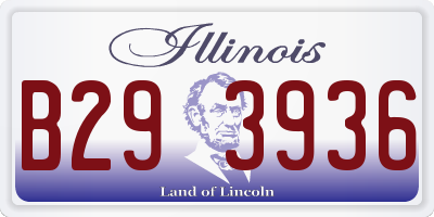 IL license plate B293936