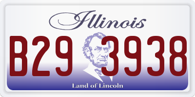 IL license plate B293938