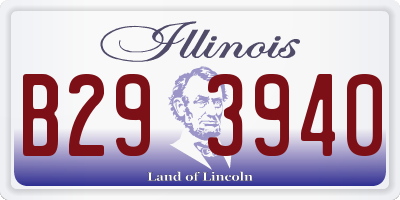 IL license plate B293940