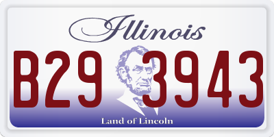 IL license plate B293943