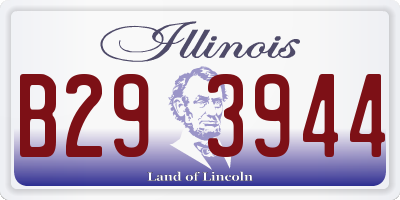 IL license plate B293944
