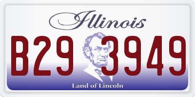 IL license plate B293949