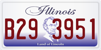IL license plate B293951
