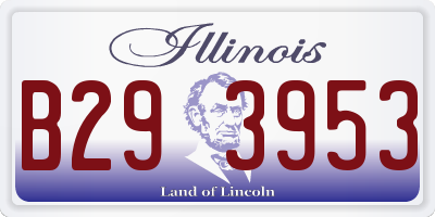 IL license plate B293953