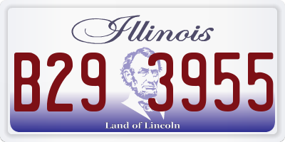 IL license plate B293955