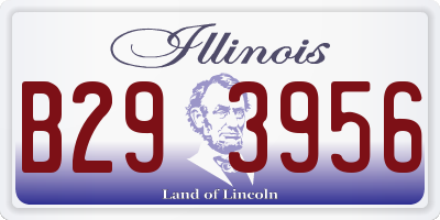 IL license plate B293956