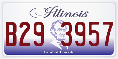 IL license plate B293957