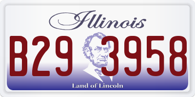 IL license plate B293958