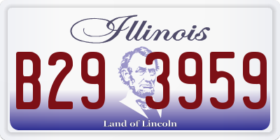 IL license plate B293959
