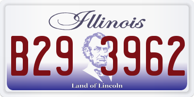 IL license plate B293962