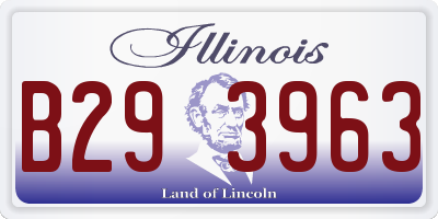 IL license plate B293963