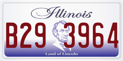 IL license plate B293964