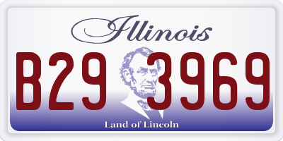 IL license plate B293969