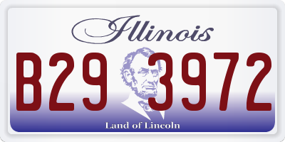 IL license plate B293972
