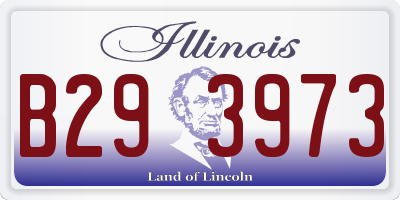 IL license plate B293973