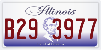IL license plate B293977