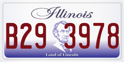 IL license plate B293978