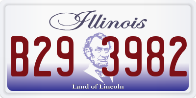IL license plate B293982