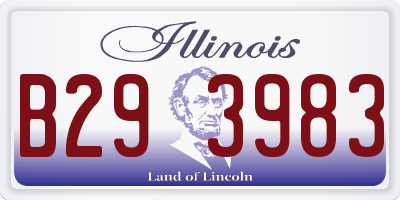 IL license plate B293983