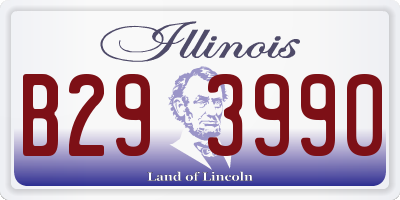 IL license plate B293990
