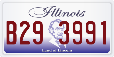 IL license plate B293991