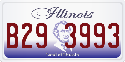 IL license plate B293993