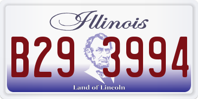 IL license plate B293994