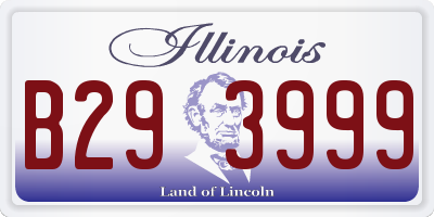 IL license plate B293999