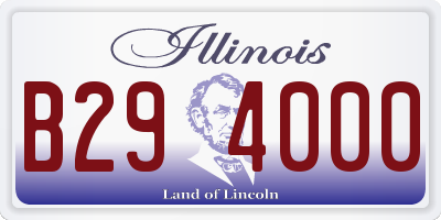 IL license plate B294000