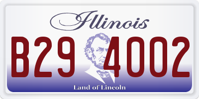IL license plate B294002