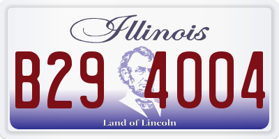 IL license plate B294004